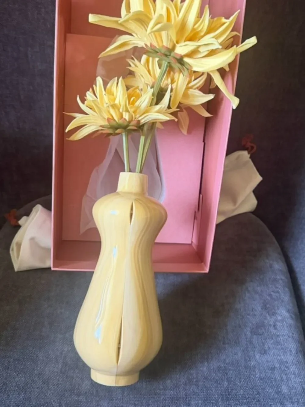 NEW Cult Gaia Dee Dee Flower Vase Clutch Cornsilk Multi